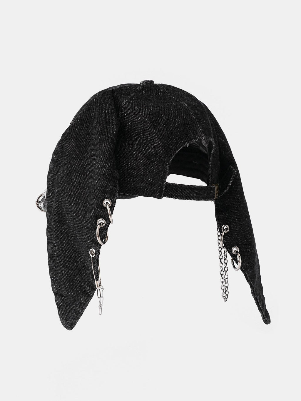 Distressed Rabbit Ear Baseball Cap in Punk Street Hip Hop Style
