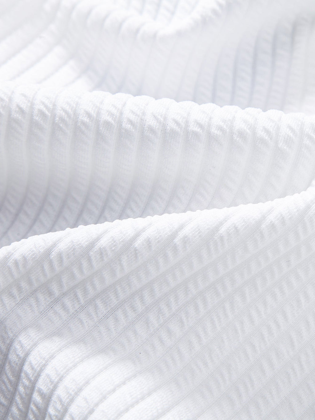 Button-Up Shirt with Contrast Ribbed Design