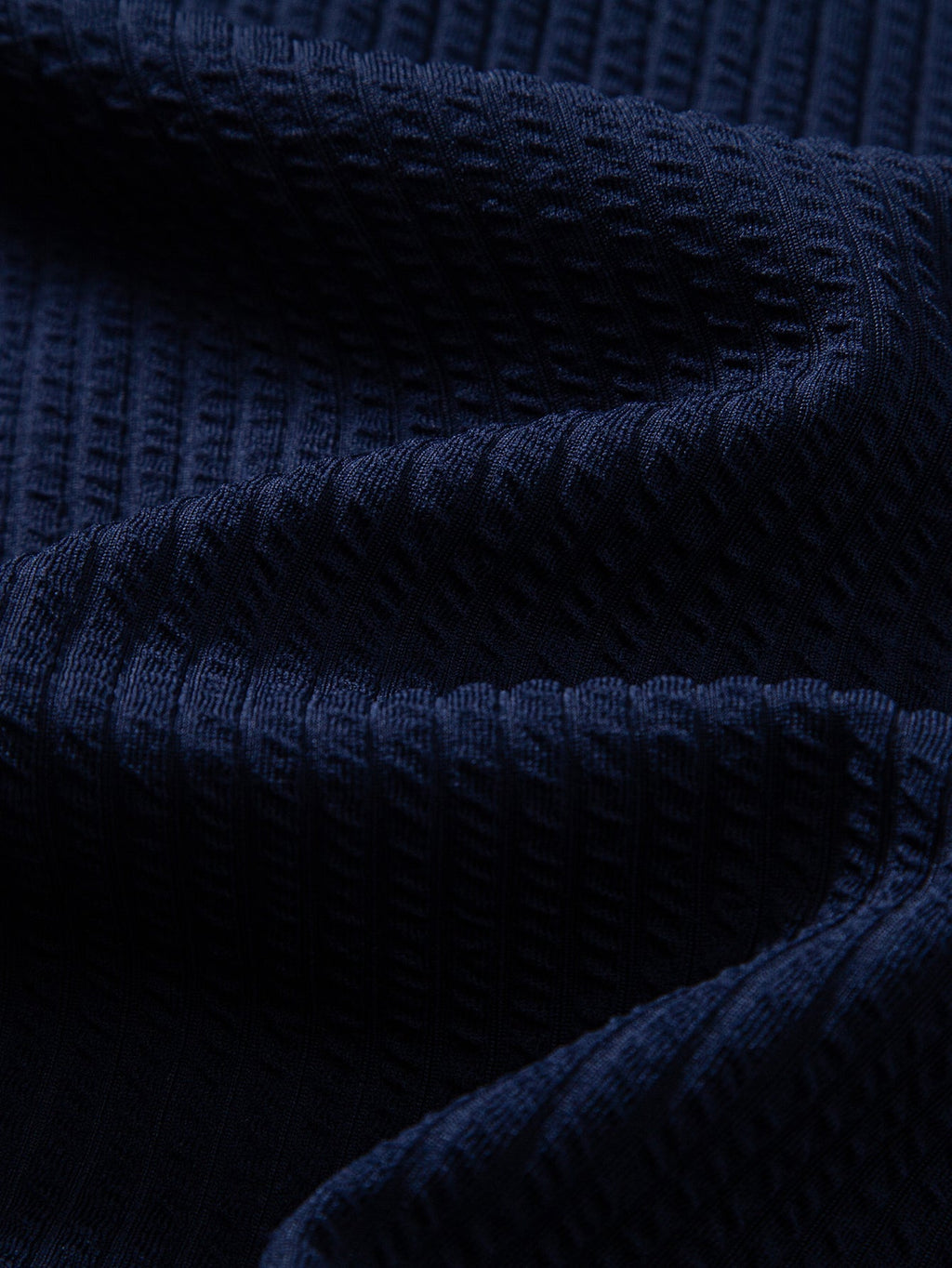 Button-Up Shirt with Contrast Ribbed Design