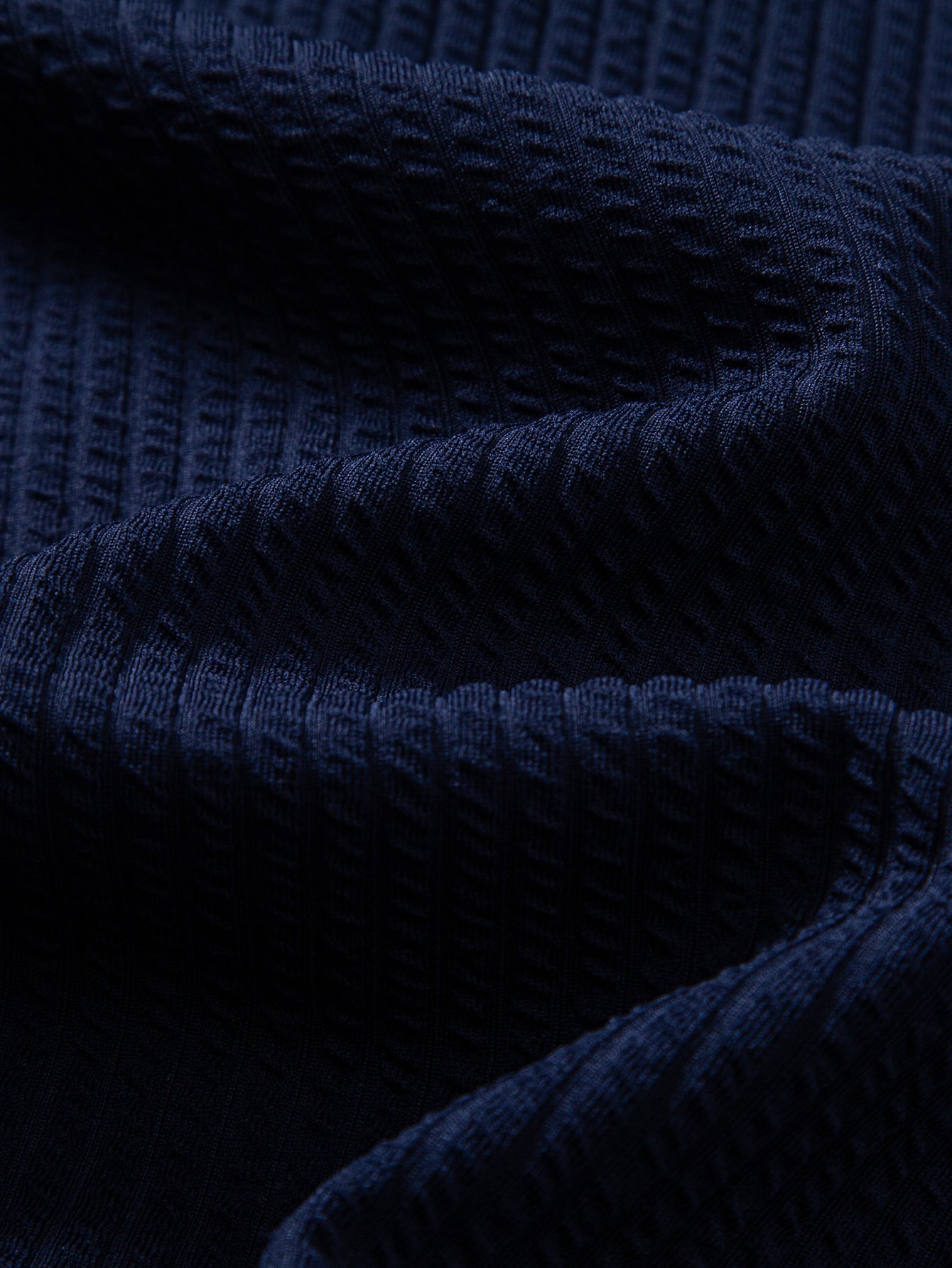 Button-Up Shirt with Contrast Ribbed Design