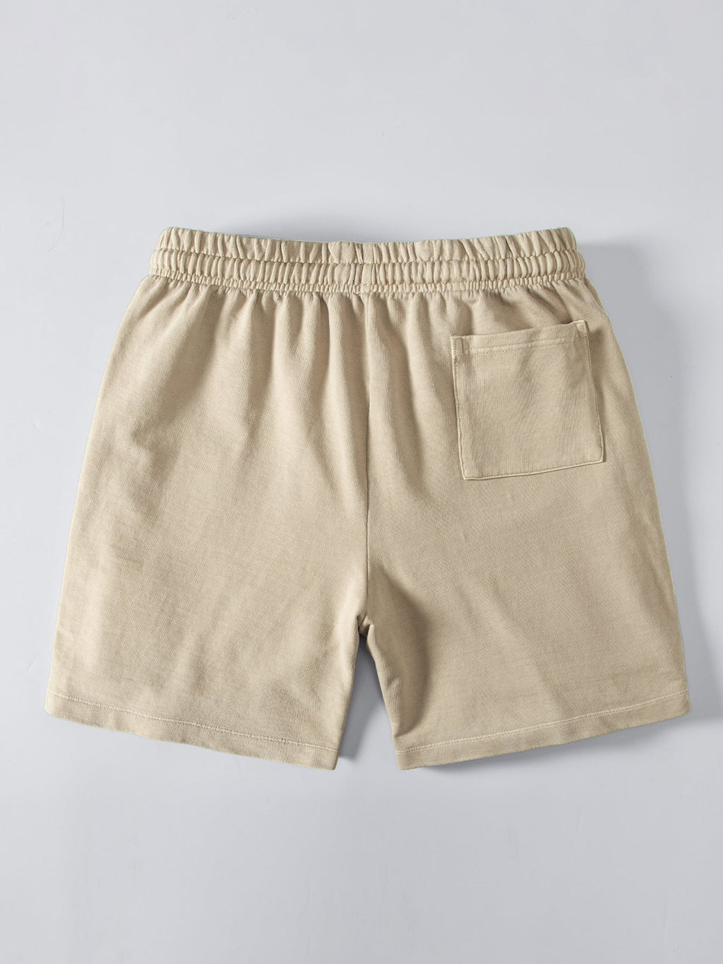 Relaxed Fit Heavyweight Washed Drop Shoulder Tee & Distressed Drawstring Shorts