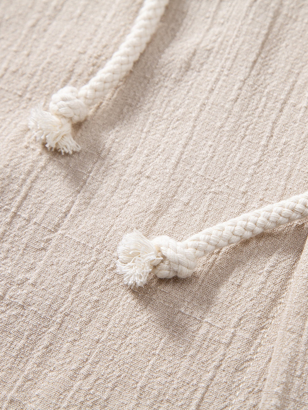 Textured Hooded Shirt with Linen Appearance