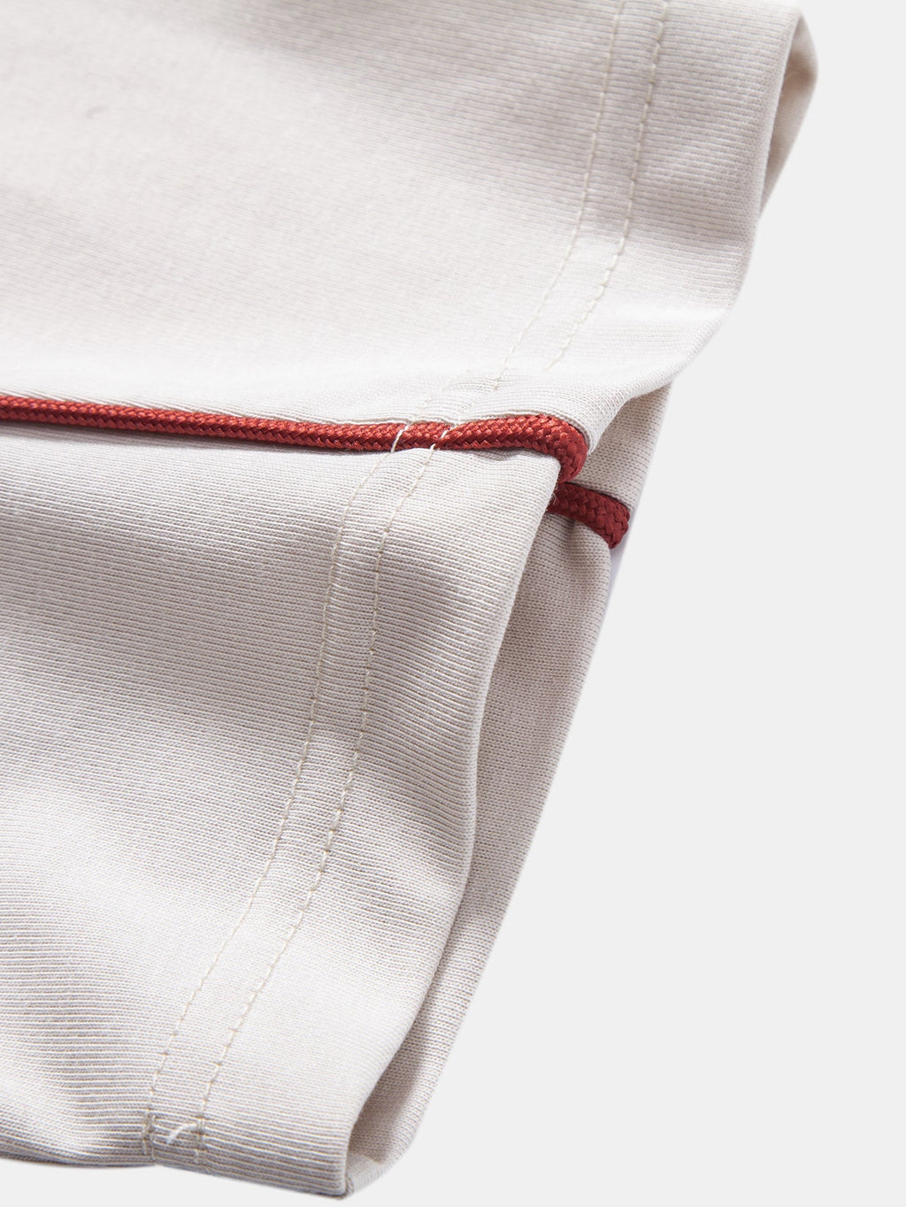 V-Neck Raglan T-Shirt with Contrast Piping