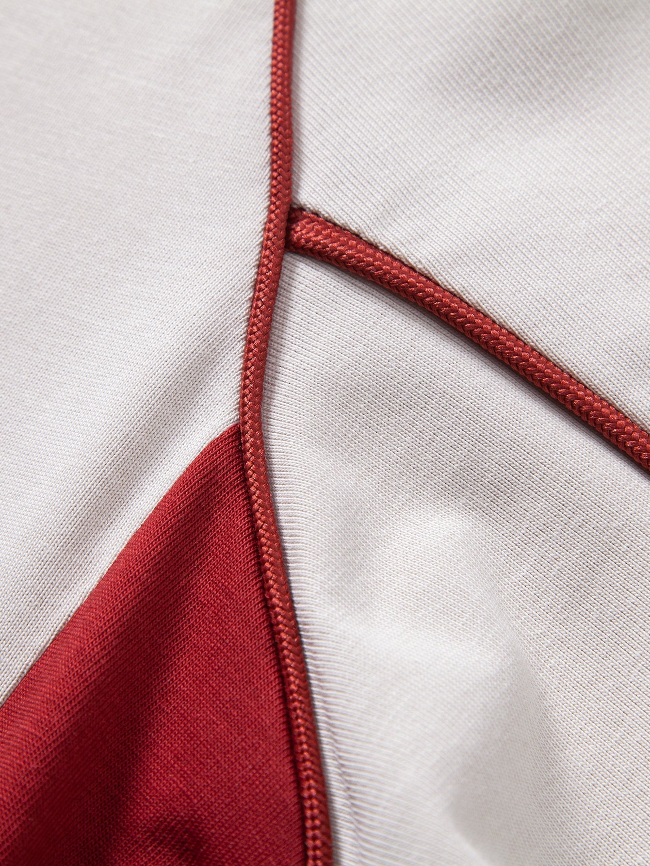 V-Neck Raglan T-Shirt with Contrast Piping