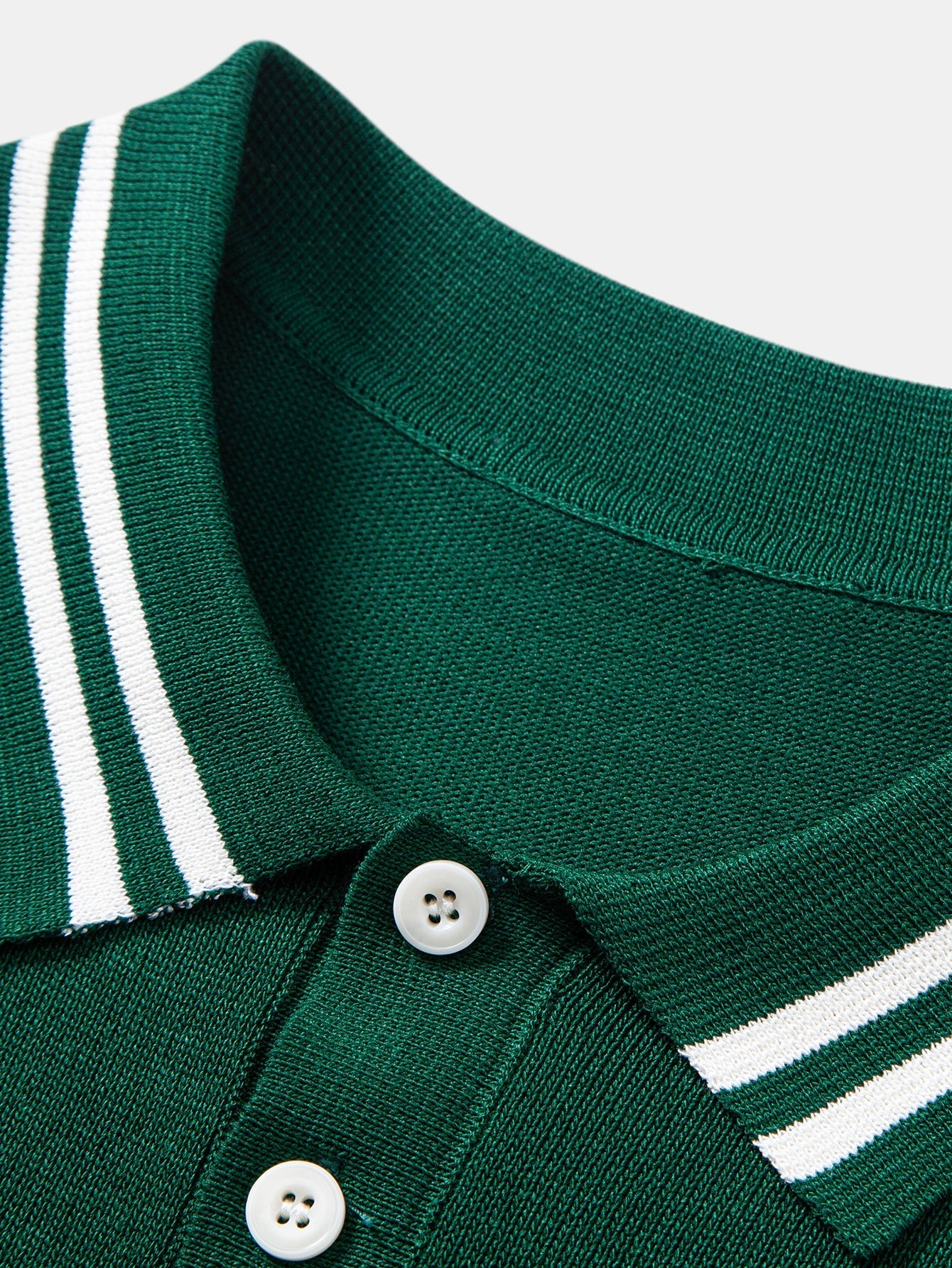 Twisted Jacquard Knit Polo with Contrast Trim & Slim Fit Tapered Trousers