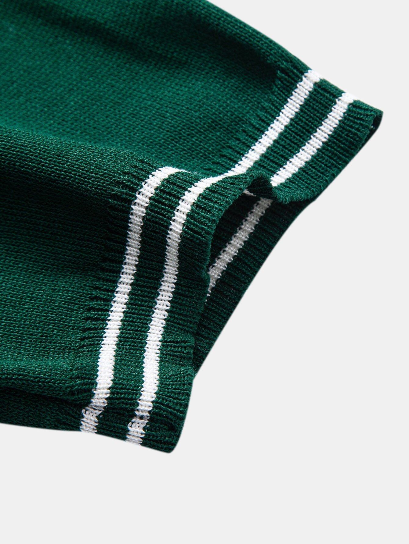 Twisted Jacquard Knit Polo with Contrast Trim & Slim Fit Tapered Trousers