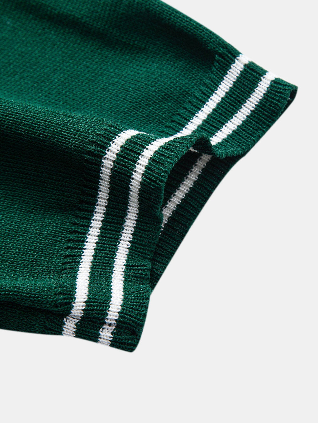 Twisted Jacquard Knit Polo with Contrast Trim