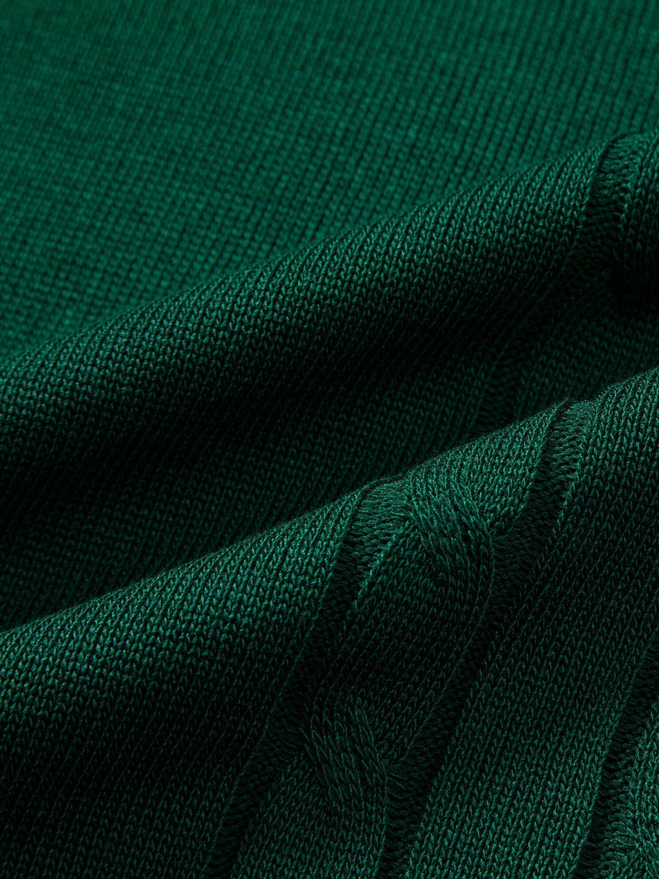 Twisted Jacquard Knit Polo with Contrast Trim