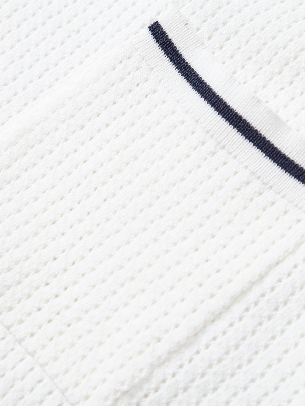 Johnny Collar Knit Polo with Contrast Stripe Trim and Pocket