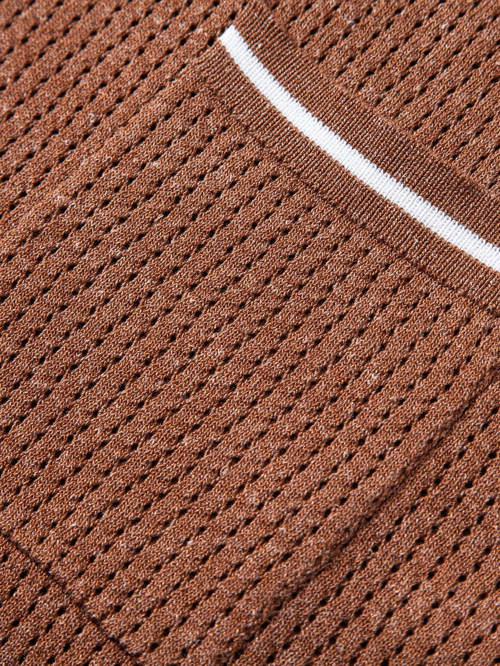 Johnny Collar Knit Polo with Contrast Stripe Trim and Pocket