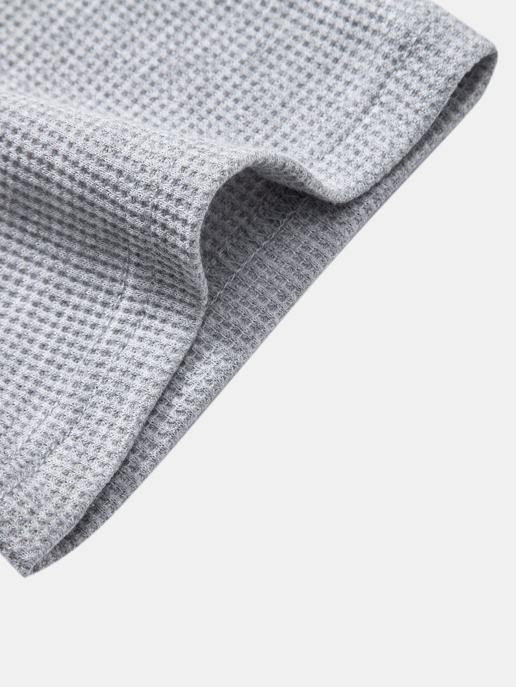Dual-Function Waffle Henley Top
