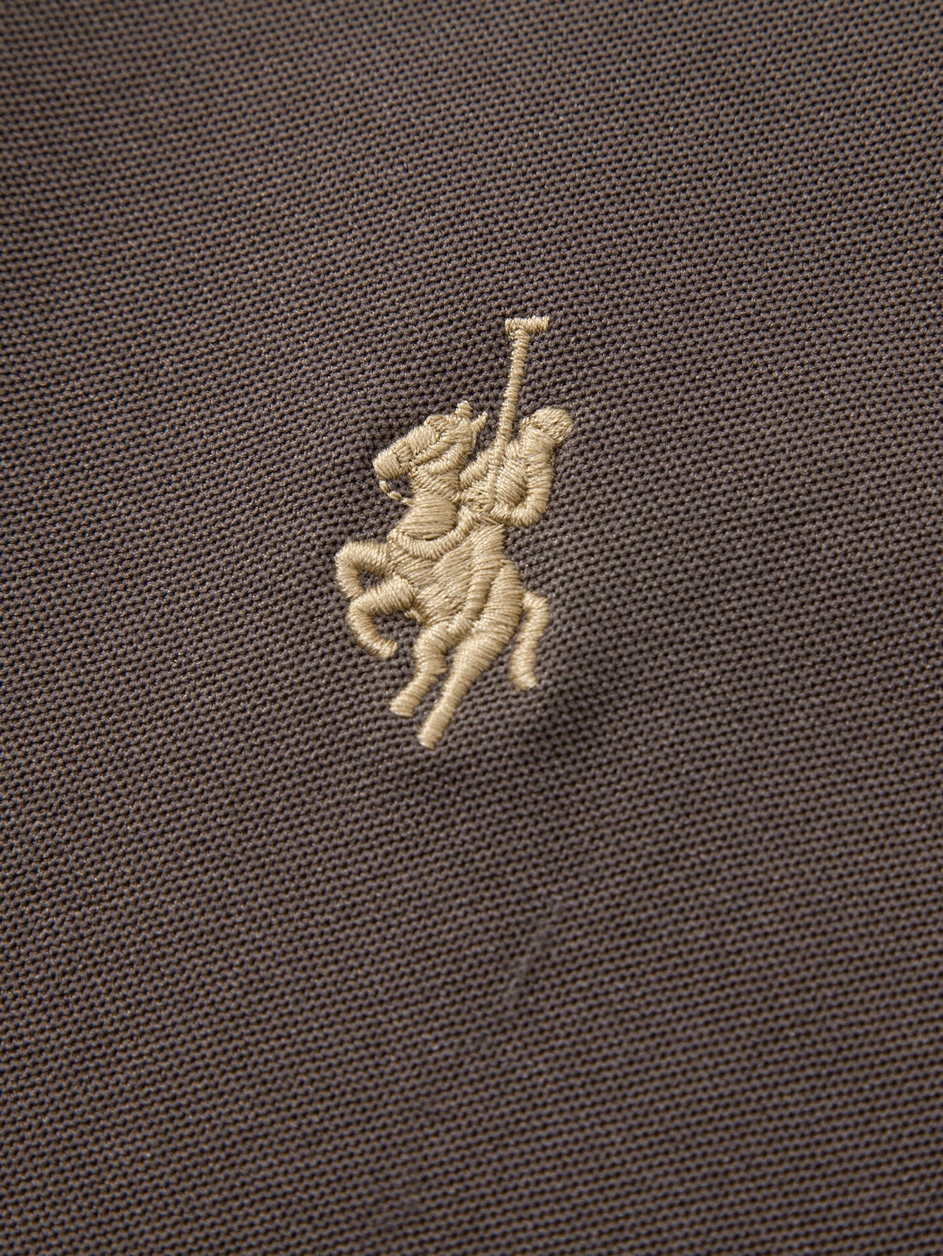 Two-Tone Collar Polo Shirt