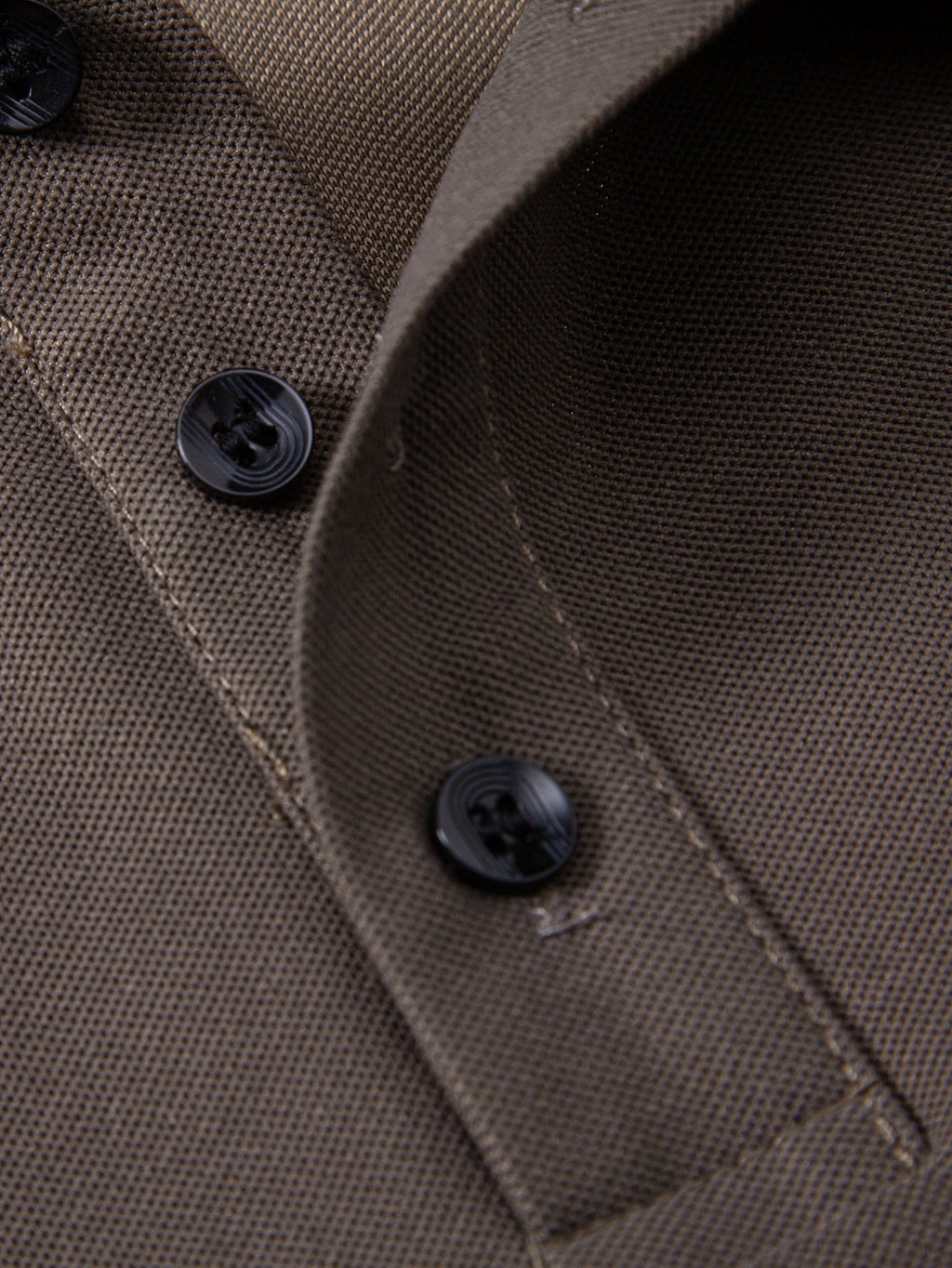 Two-Tone Collar Polo Shirt
