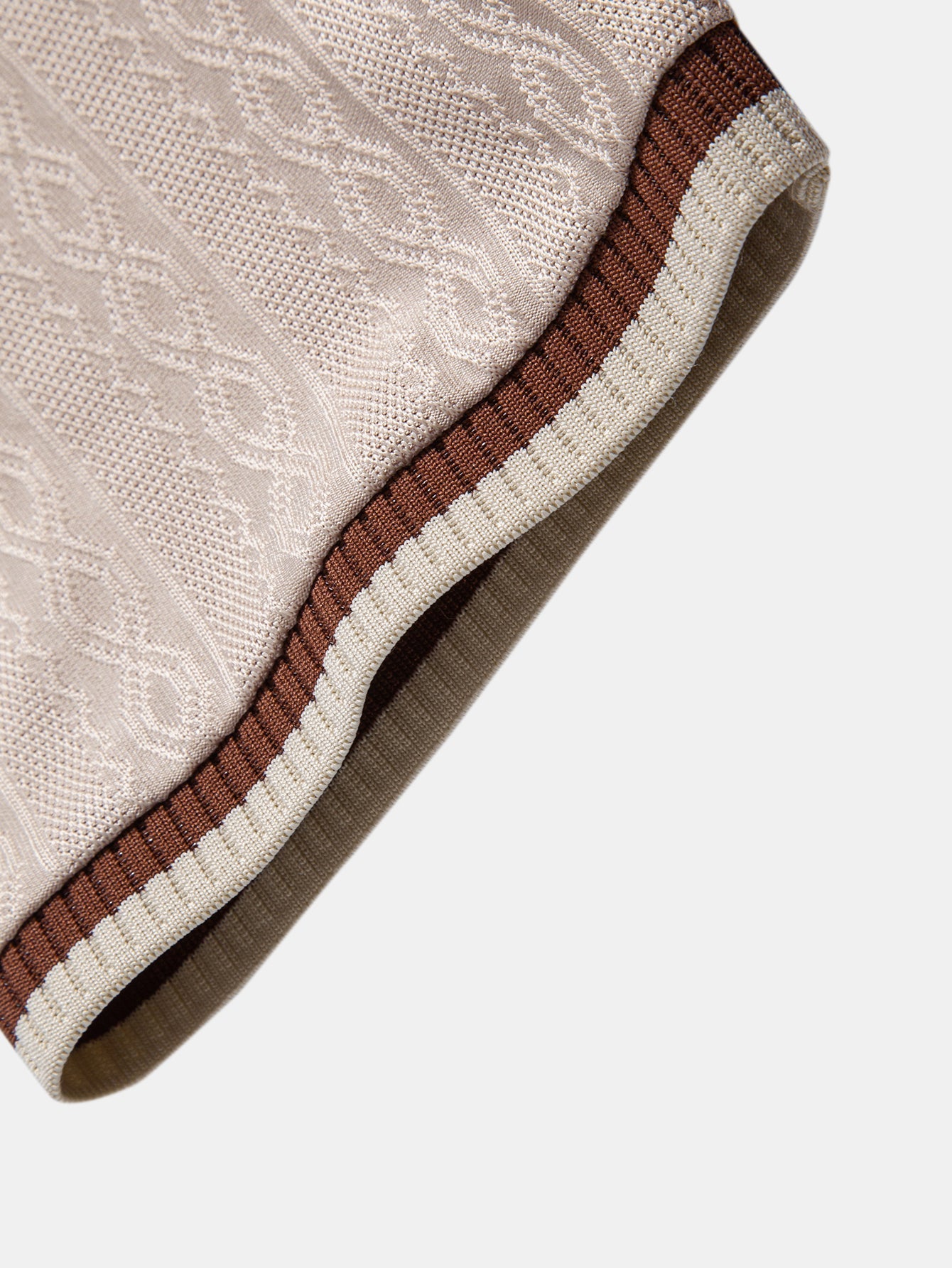 Textured Knit Polo with Contrast Trim & Slim Fit Tapered Trousers