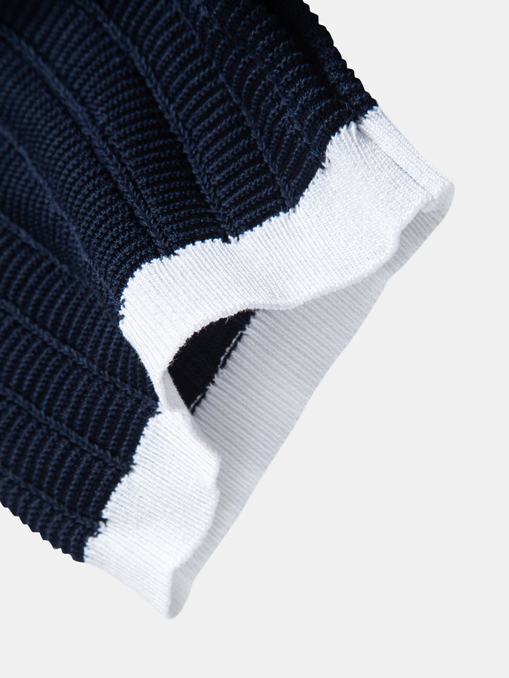 Textured Contrast Johnny Collar Knit Polo with Drawstring Waffle Knit Pants