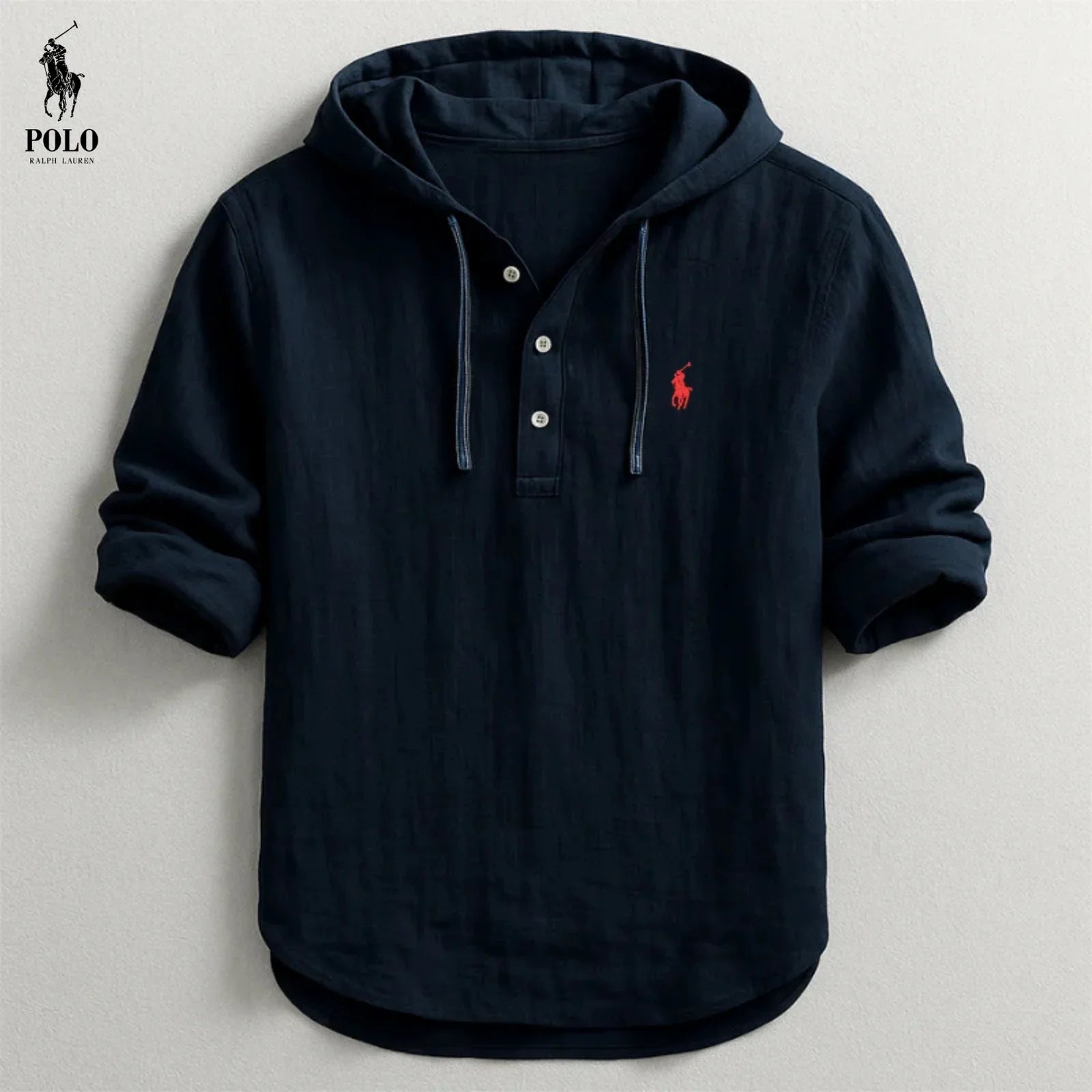 Luxury Linen-Cotton Hooded Shirt