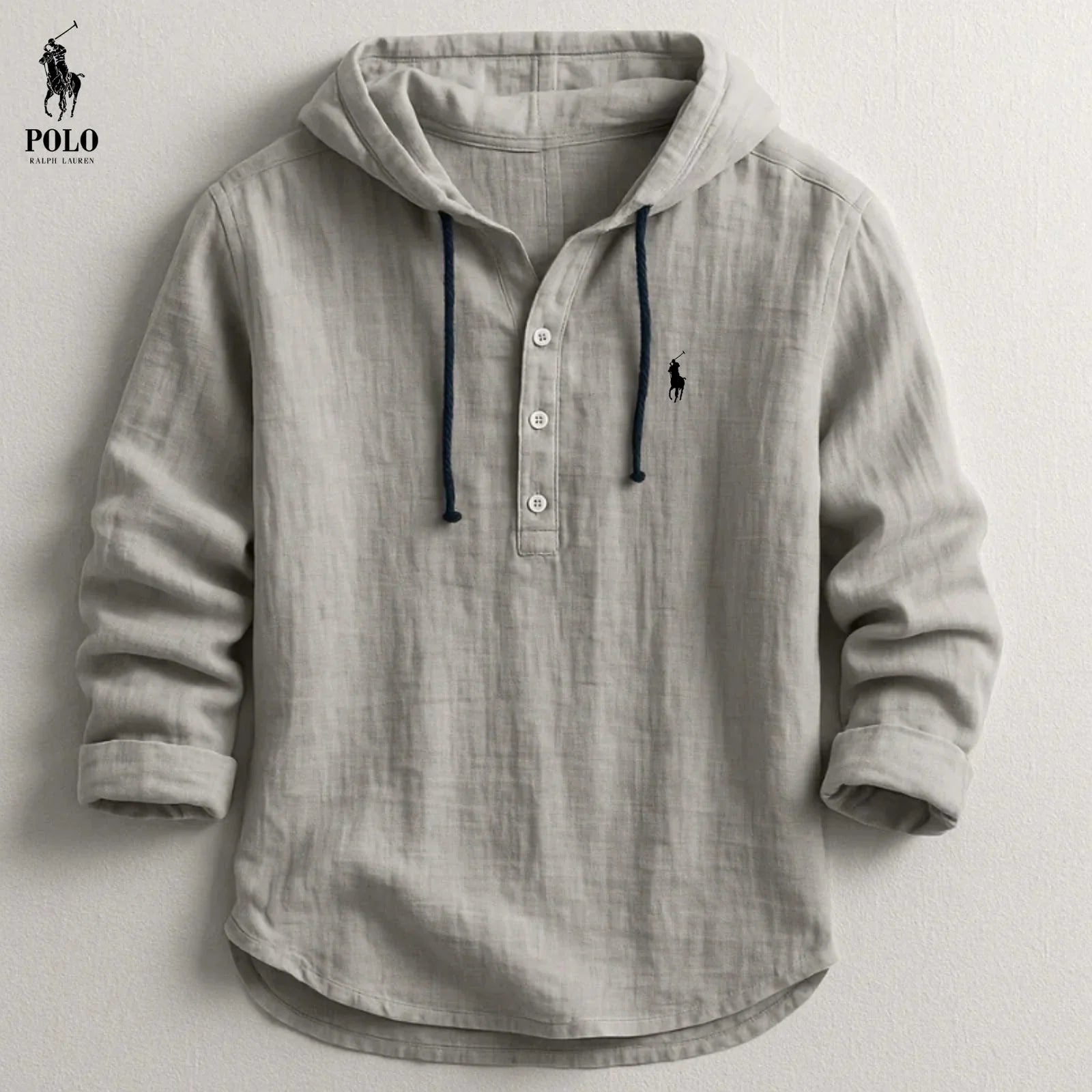 Luxury Linen-Cotton Hooded Shirt