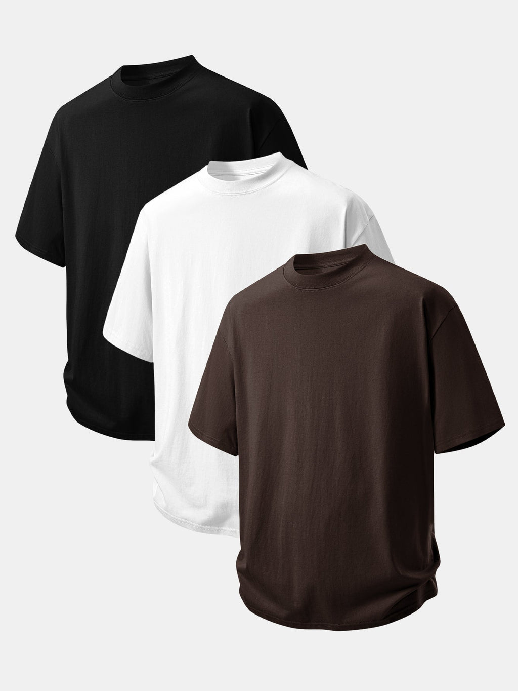 Set of 3 Relaxed Fit Cotton T-Shirts