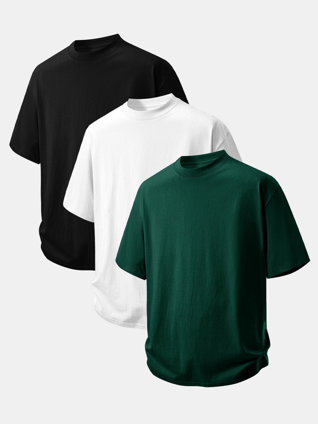 Set of 3 Relaxed Fit Cotton T-Shirts