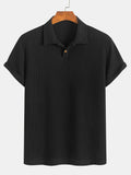 Men's Short Sleeve Knit Shirt for Summer
