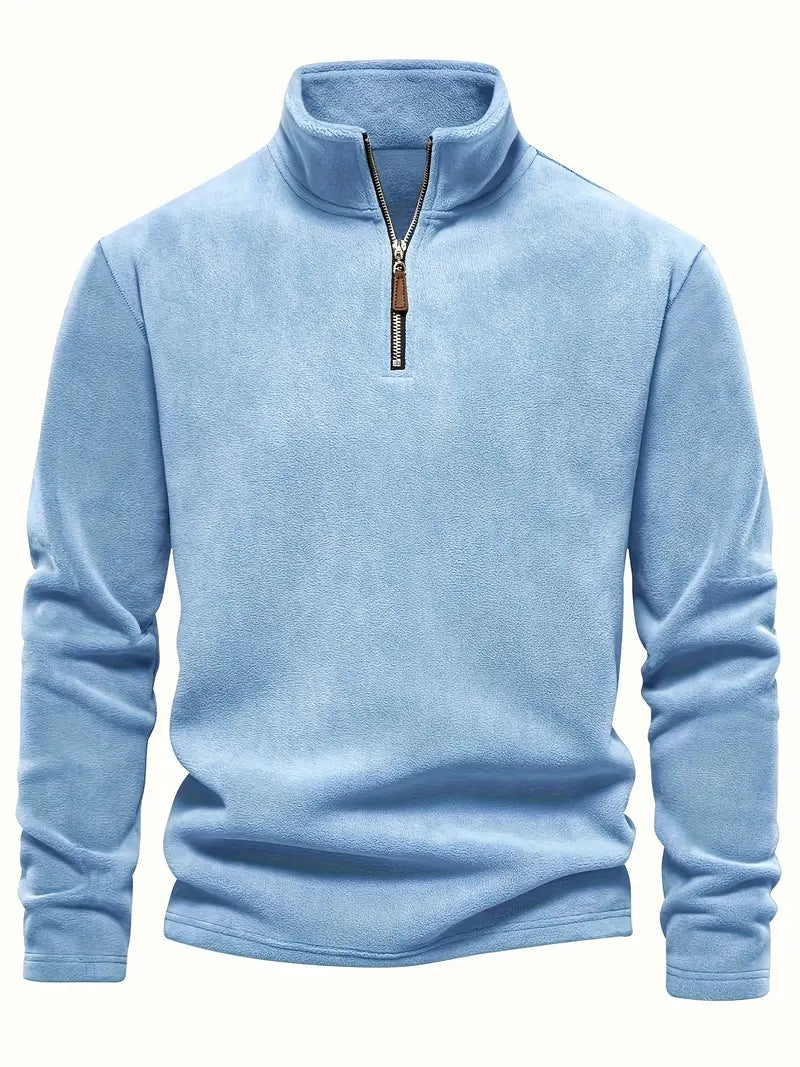 Men's Fleece Sweatshirt with Half-Zip